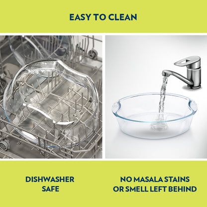 Borosil EasyGrip Round Cake Dish, 1.5L