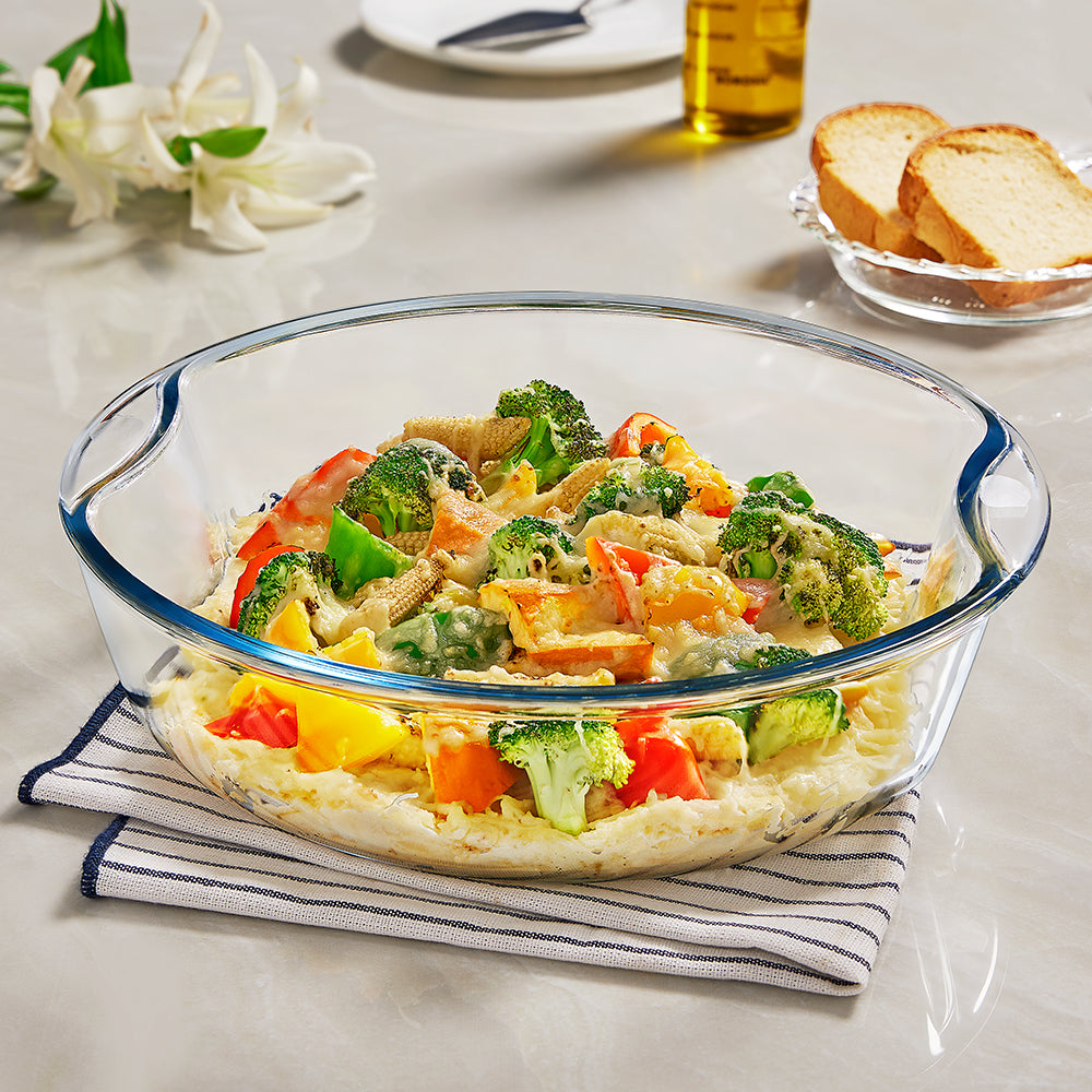EasyGrip Round Glass Cake Dish