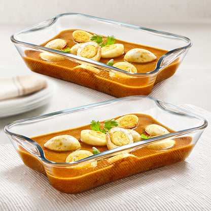 Borosil EasyGrip Rectangular Dish, 1.5L