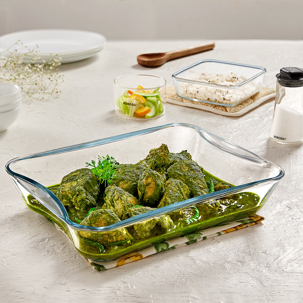 Borosil EasyGrip Rectangular Dish