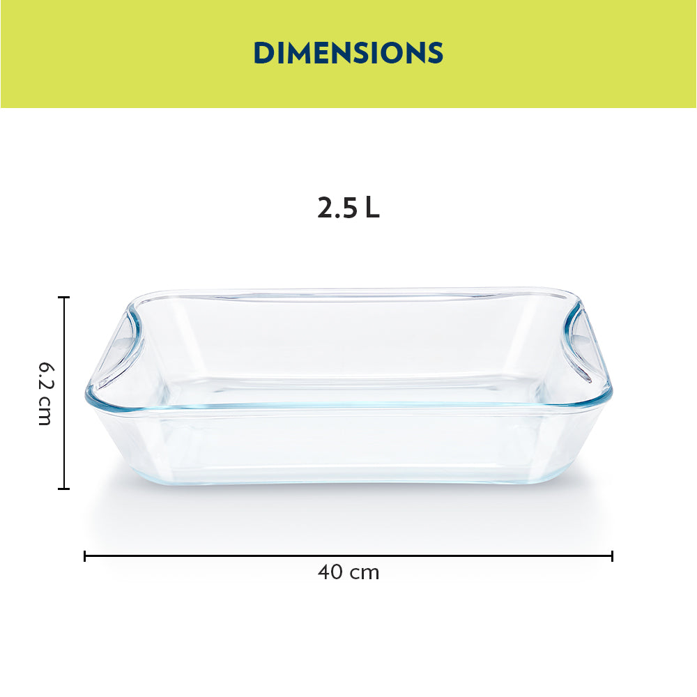 Borosil EasyGrip Rectangular Dish