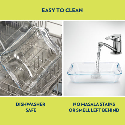 Borosil EasyGrip Rectangular Dish, 2.5L