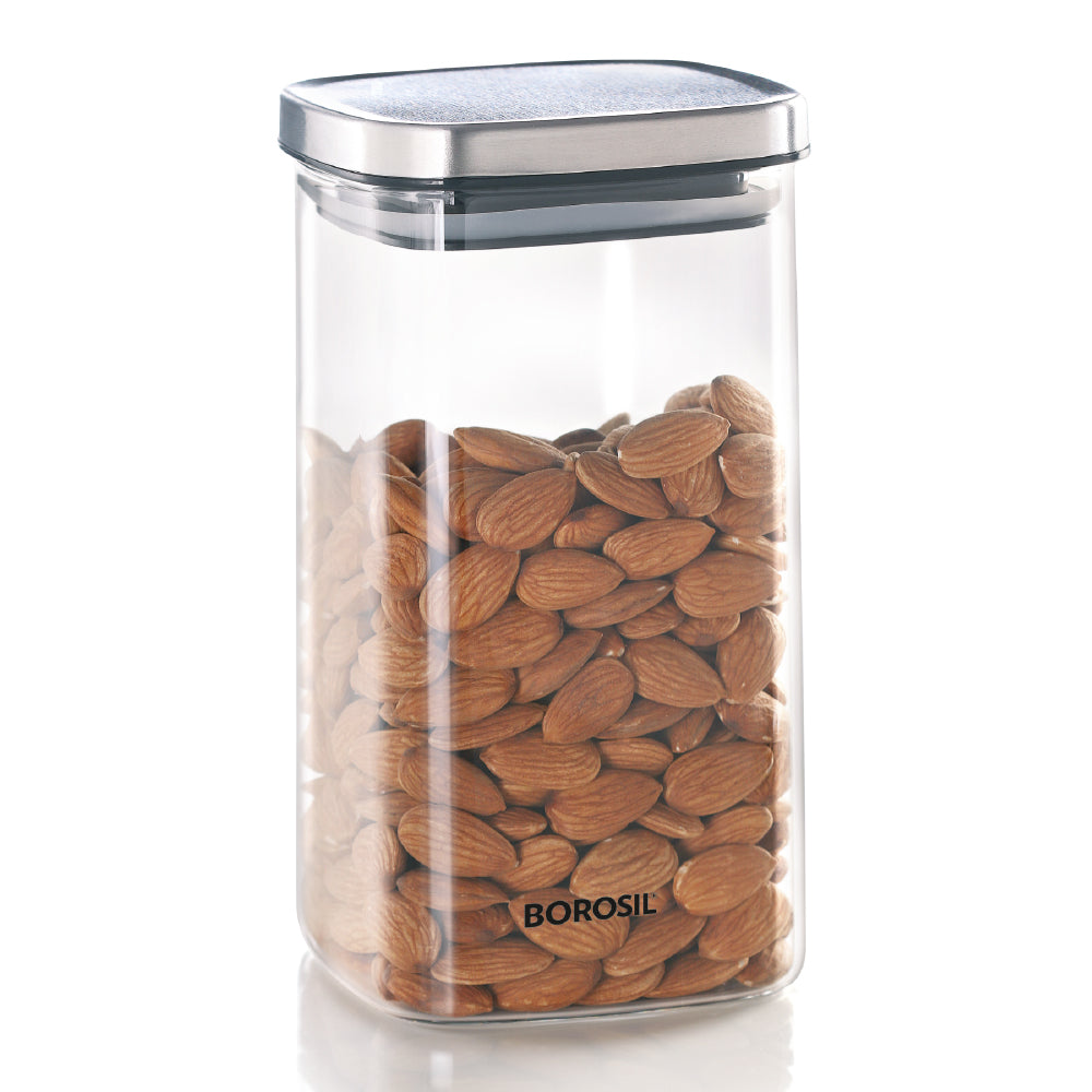 Borosil Classic Square Jar