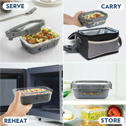 Borosil Tuff-Klip n Store Plus, Rectangular Container