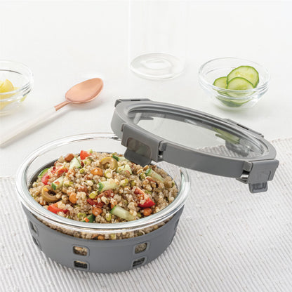 Borosil Tuff-Glass Klip n Store Plus, Round Container