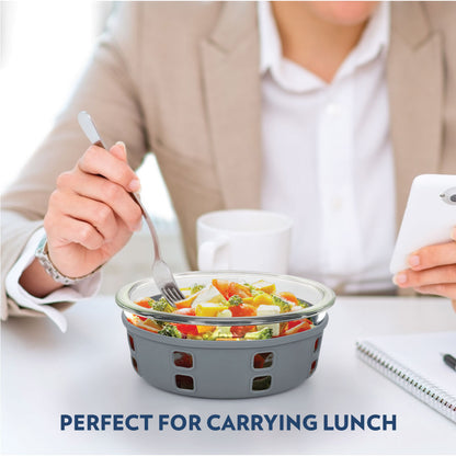 Borosil Tuff-Glass Klip n Store Plus, Round Container