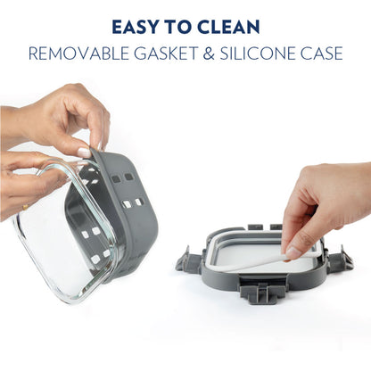 Borosil Tuff-Klip n Store Plus, Square Container