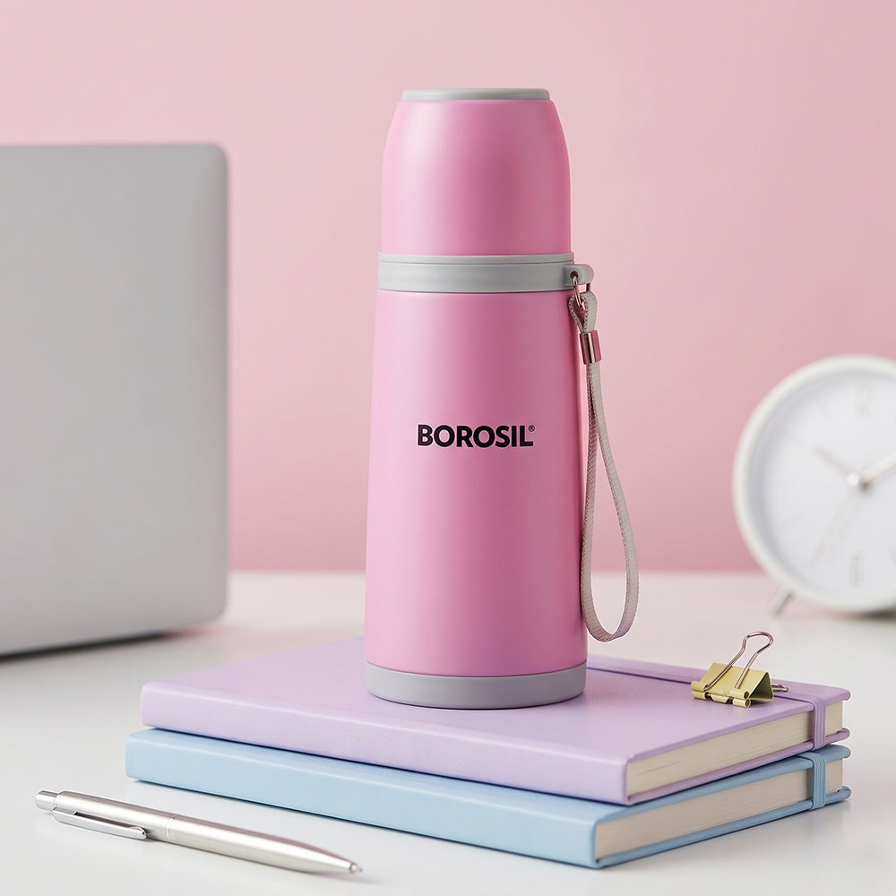 Flair Vaccum Insulated Bottle, Pink