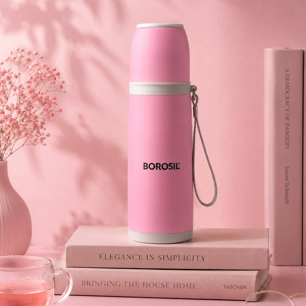 Flair Vaccum Insulated Bottle, Pink
