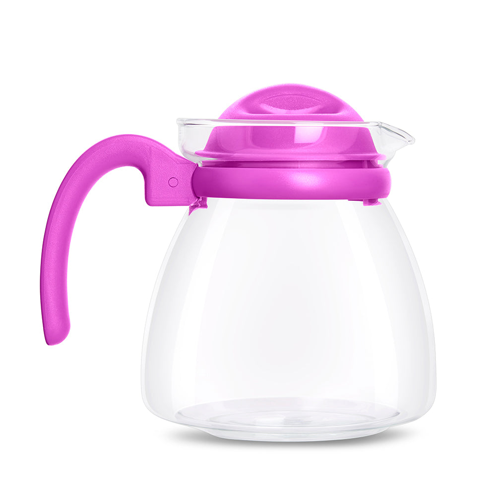Borosil Carafe w Strainer, Pink, 1L (IM)