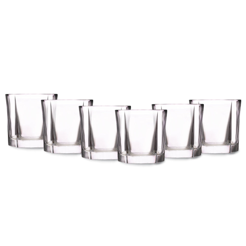 Borosil Verta Glass Tumbler Set