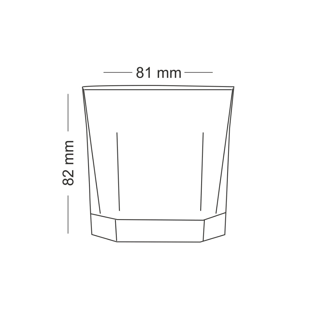 Borosil Verta Glass Tumbler Set