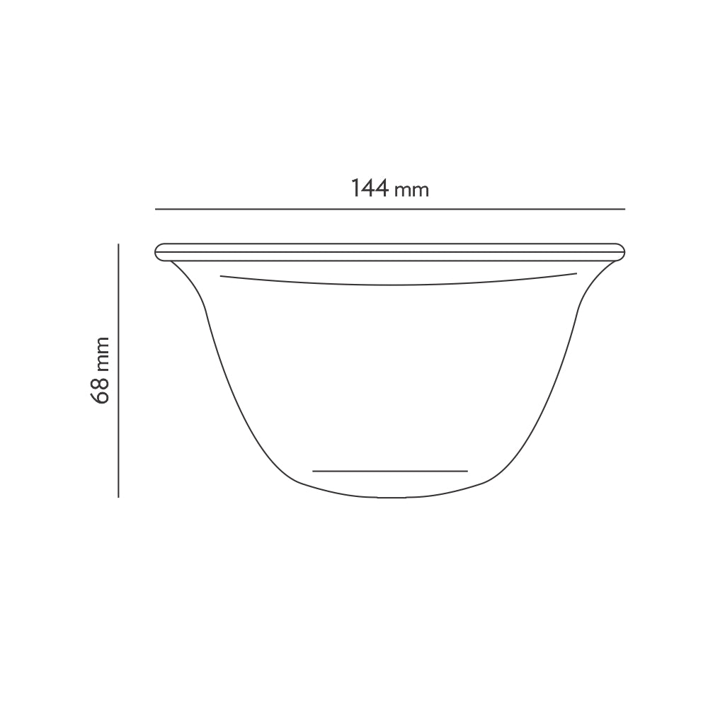 Borosil EasyGrip Mixing & Serving Bowl Set of 2, 500ml (IM)