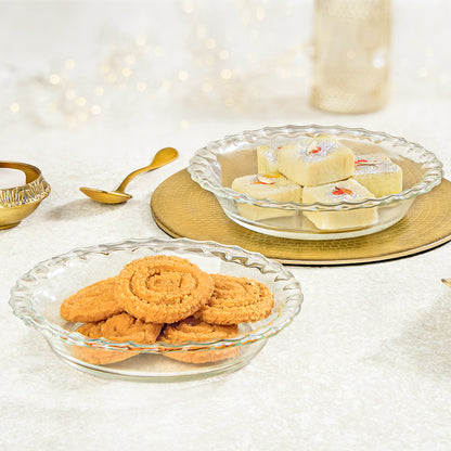 Borosil Glass Plate Set, 2 pc - 15 cm (BRM)