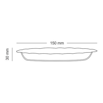 Borosil Glass Plate Set, 2 pc - 15 cm (BRM)