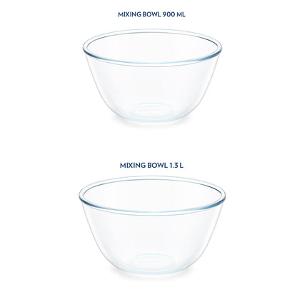 Select Mixing Bowl with Blue Lid Set of 2, 900ml + 1.3 L