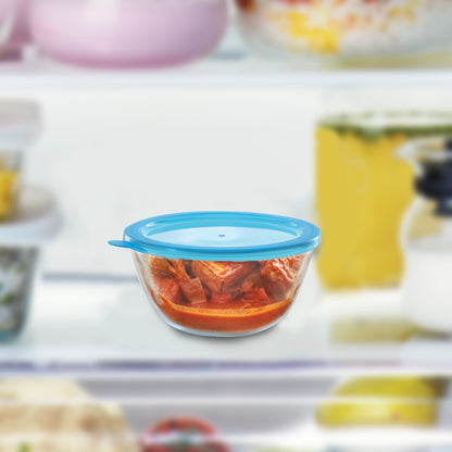 Borosil Select Mixing Bowl w Blue Lid