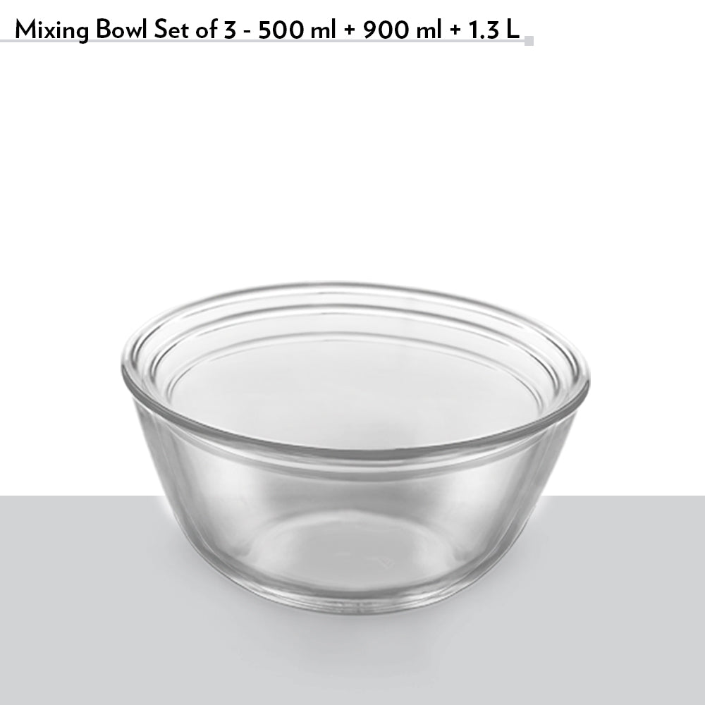 Borosil Select Mixing Bowl w Blue Lid