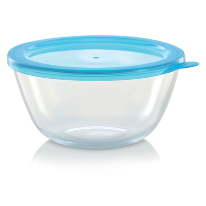 Borosil Select Mixing Bowl w Blue Lid