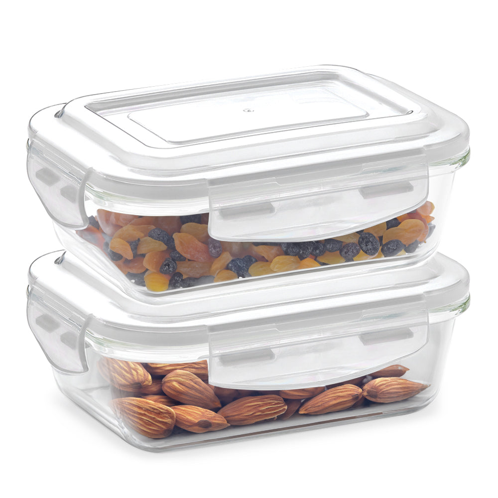 Borosil Klip n Store Rectangular Glass Container