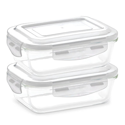 Borosil Klip n Store Rectangular Glass Container