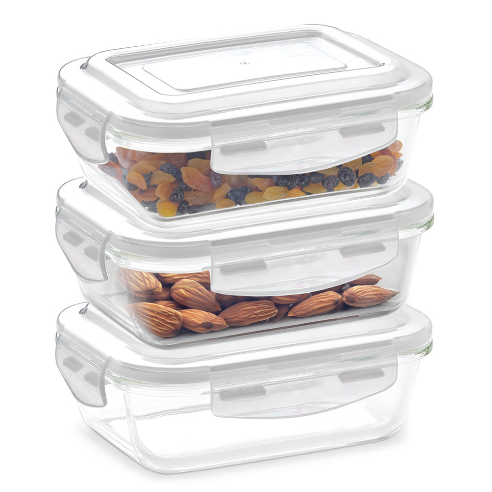 Borosil Klip n Store Rectangular Glass Container