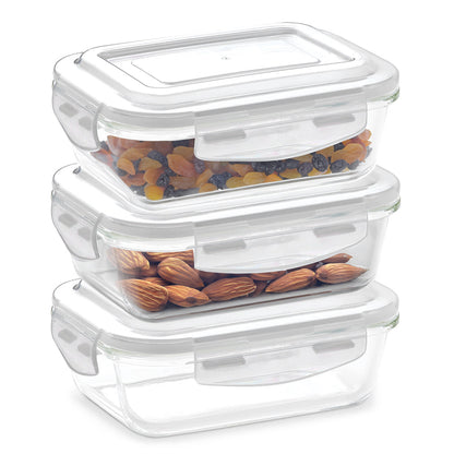 Borosil Klip n Store Rectangular Glass Container