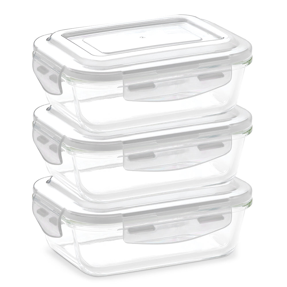 Borosil Klip n Store Rectangular Glass Container
