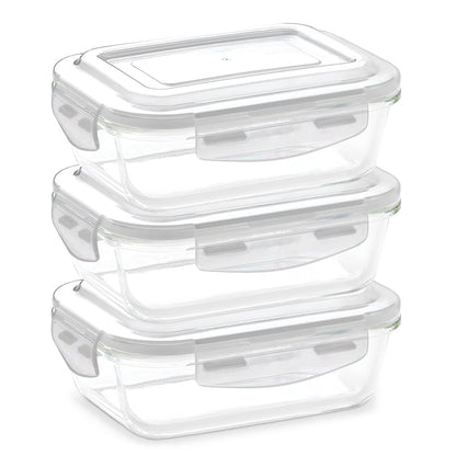 Borosil Klip n Store Rectangular Glass Container