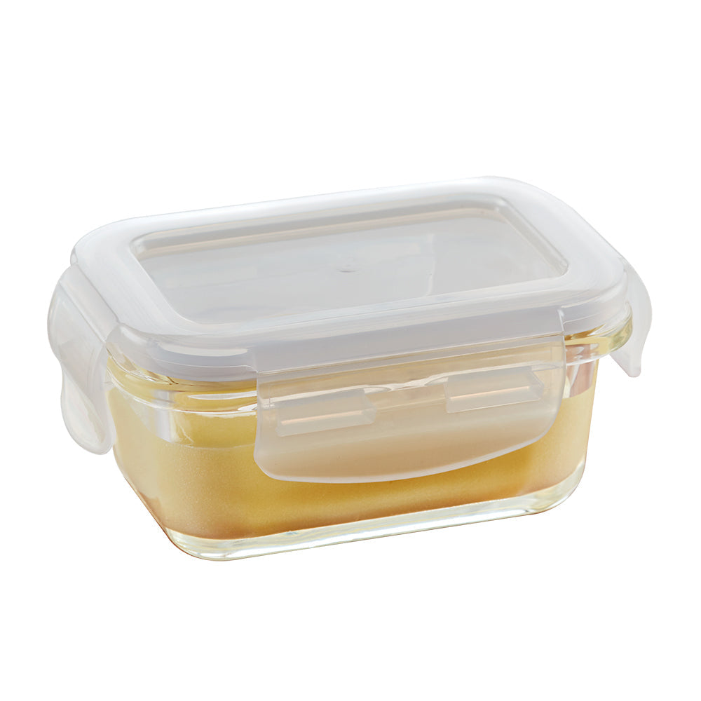 Borosil Klip n Store Rectangular Glass Container, 2L