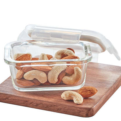 Borosil Klip n Store Rectangular Glass Container