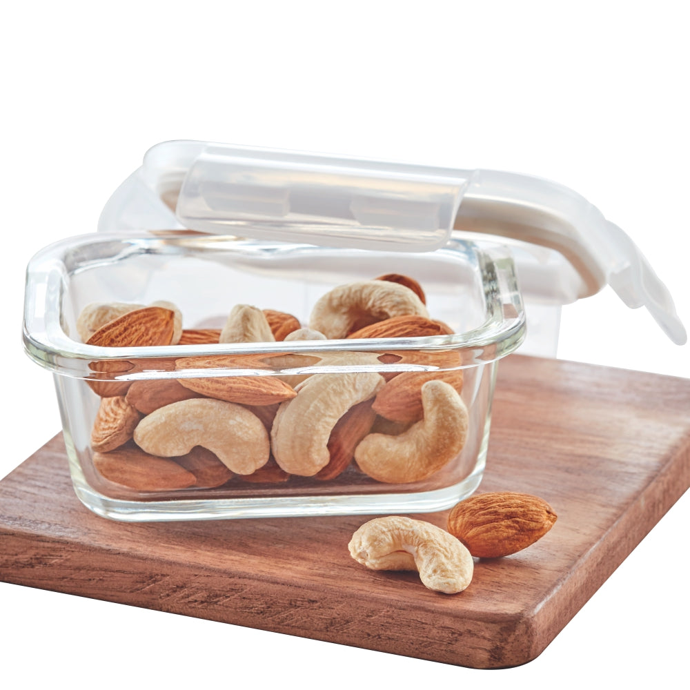 Borosil Klip n Store Rectangular Glass Container