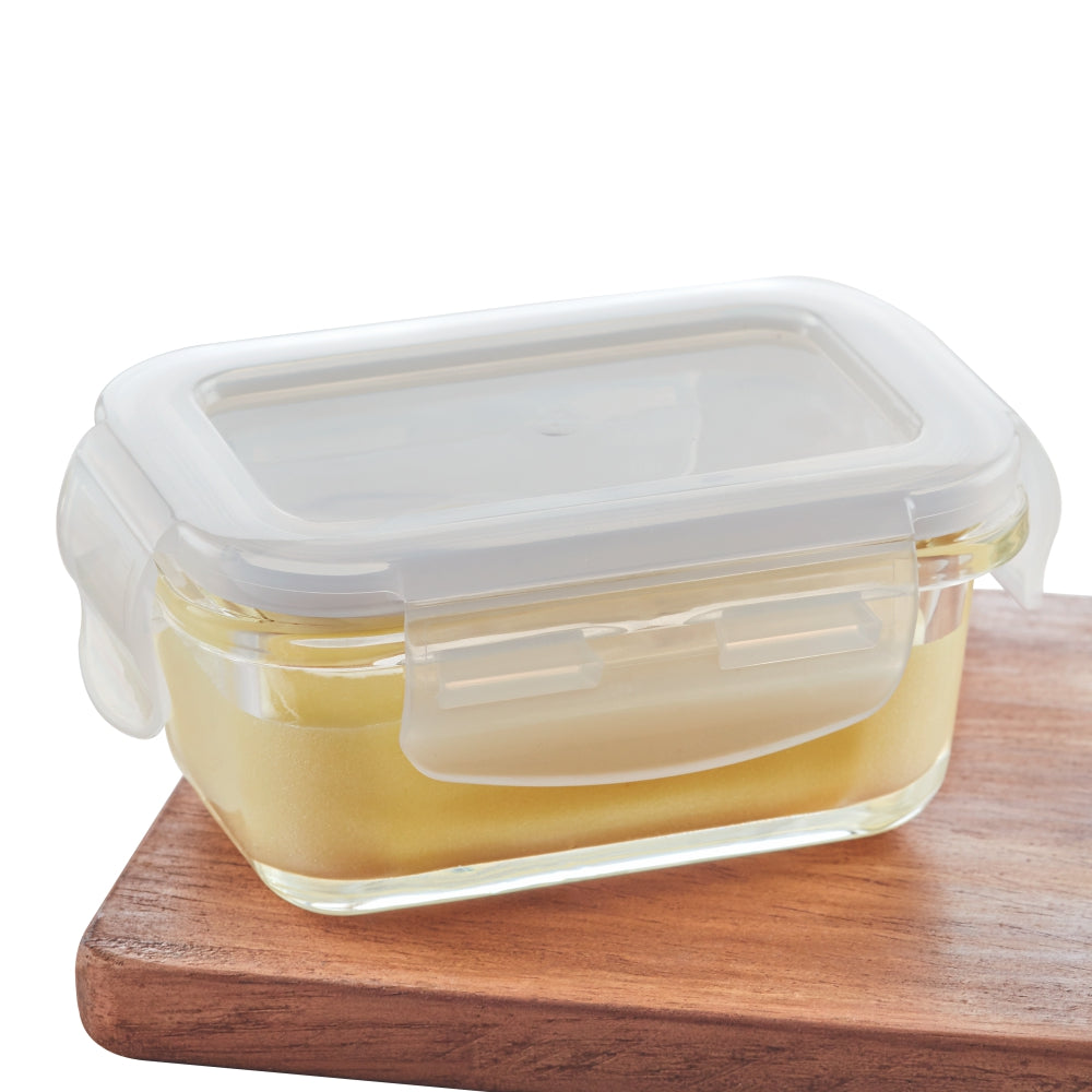 Borosil Klip n Store Rectangular Glass Container