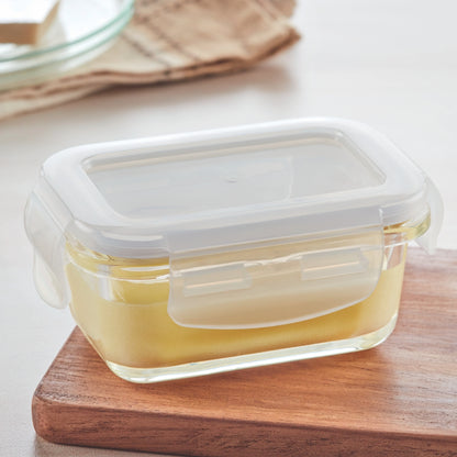 Borosil Klip n Store Rectangular Glass Container