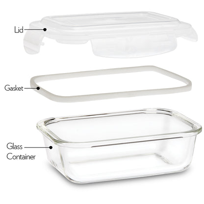 Tuff-Glass Klip n Store, Rectangular Container