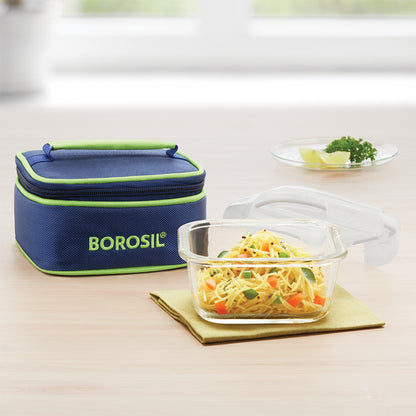 Klip N Store Square Glass Tiffin Box