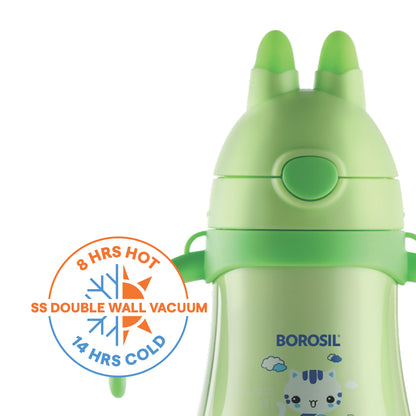 Happy Vaccum Insulated Sipper, Green
