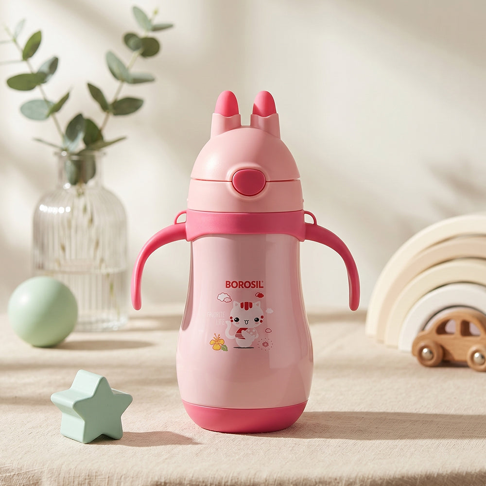 Happy Vaccum Insulated Sipper, Pink