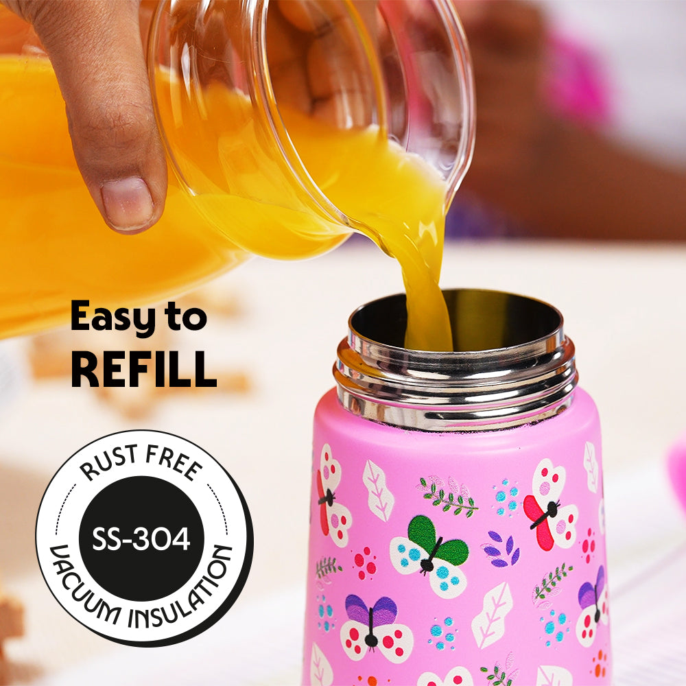 Borosil Butterfly Kids Sipper, 330ml