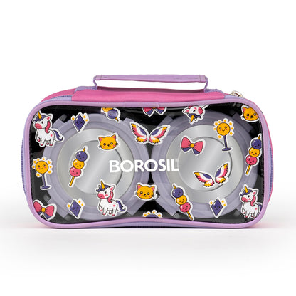 Candy Microwavable Stainless Steel Lunchbox with Kid Bag