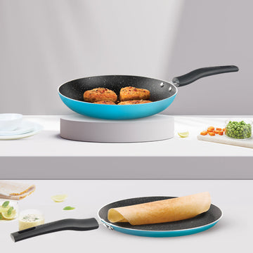Borosil Festive Glory Cookware Set, Blue