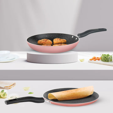 Borosil Festive Glory Cookware Set, Pink