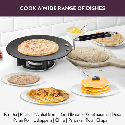 Borosil Granito Nonstick tawa, Concave, 27 cm