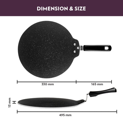 Borosil Granito Nonstick Dosa Tawa, 31 cm
