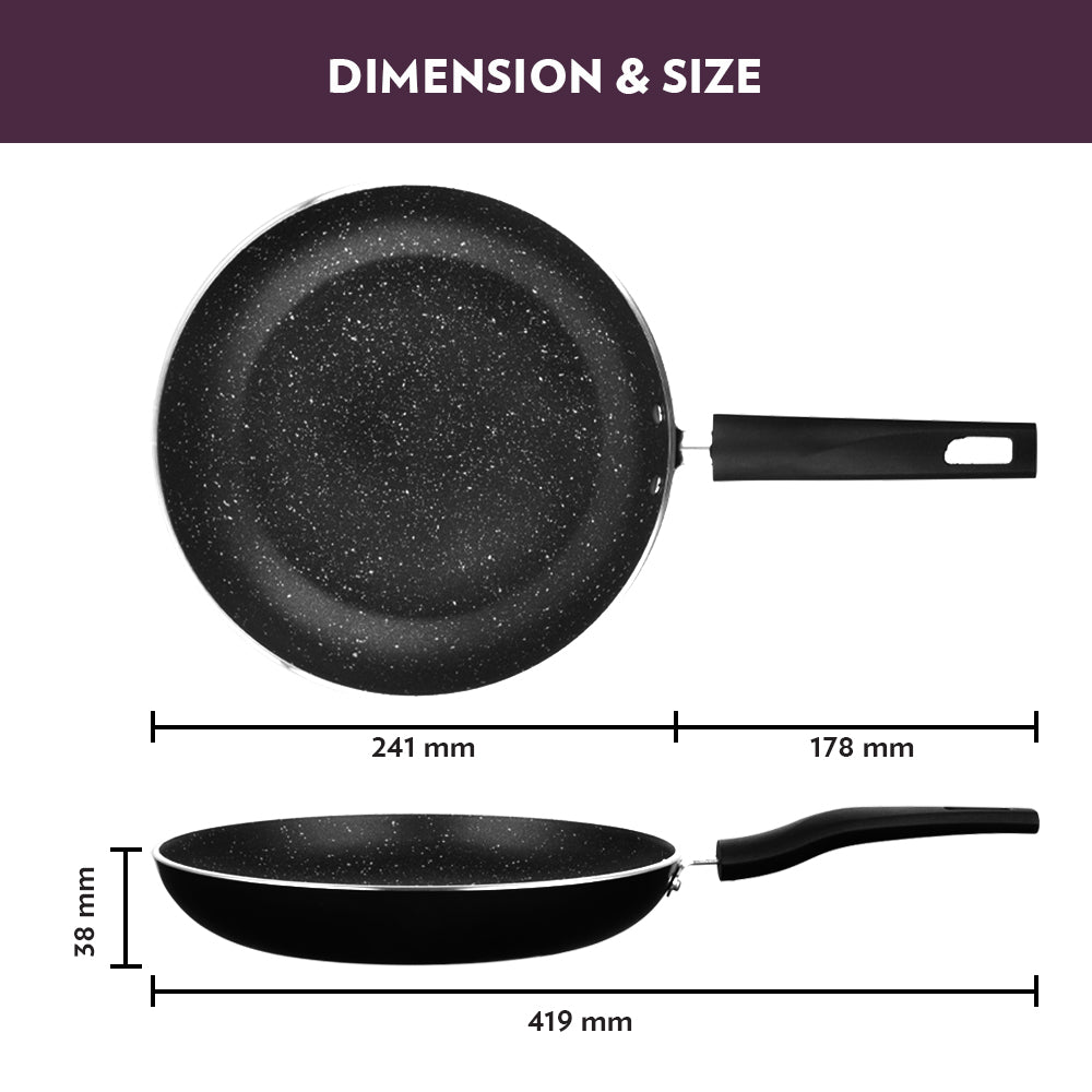 Borosil Granito Nonstick Frying Pan, 24 cm