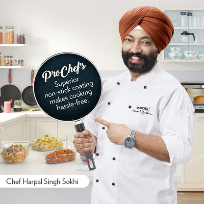 Borosil Pro Chef Non-stick Fry Pan, 26 cm