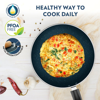 Borosil Pro Chef Non-stick Fry Pan, 26 cm