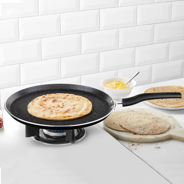 Borosil Granito Nonstick Tawa, Flat, 25 cm