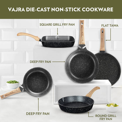 Borosil Vajra Nonstick Flat Tawa, 30 cm