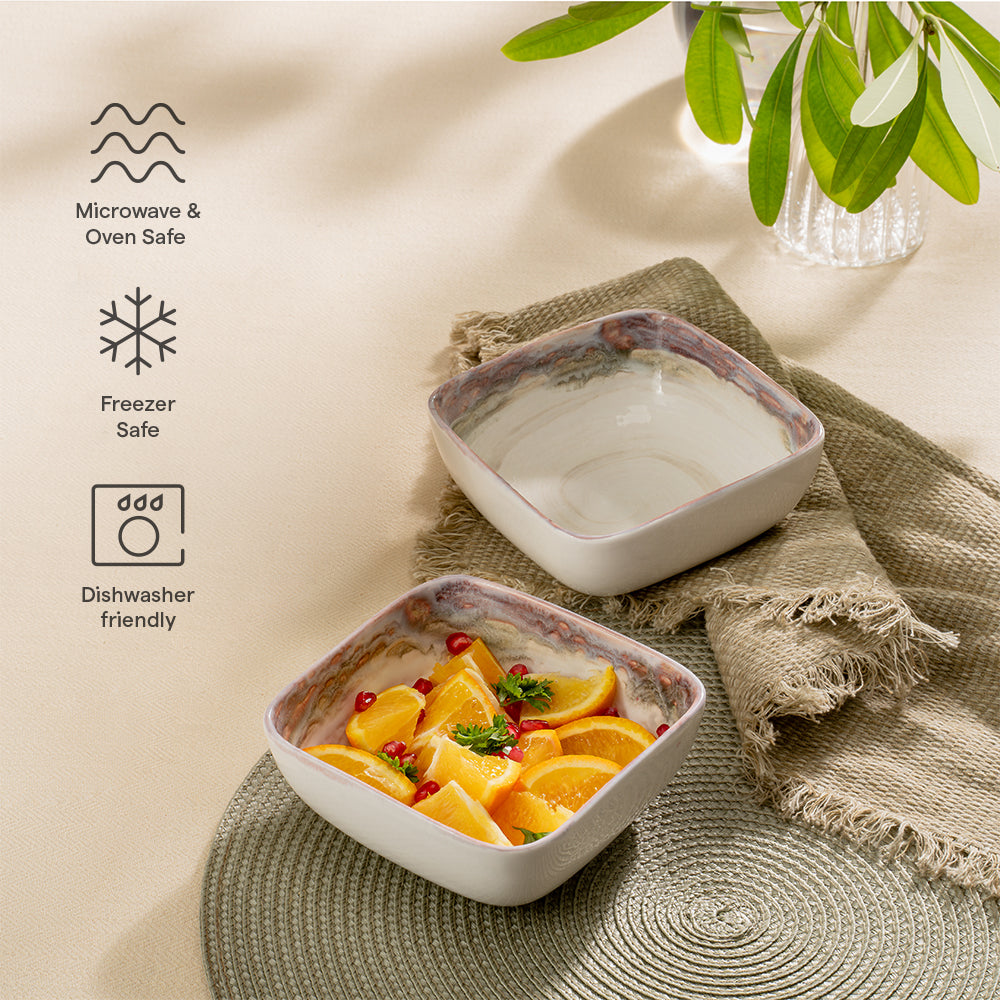 Lunar Orchid Porcelia Snack Bowl Set